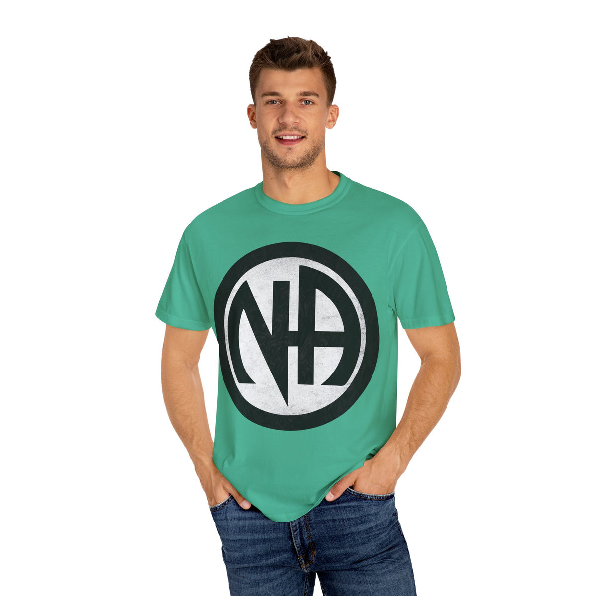 Narcotics Anonymous NA Logo – White & Black Recovery Symbol Art T-Shirt, Recovery T-Shirt