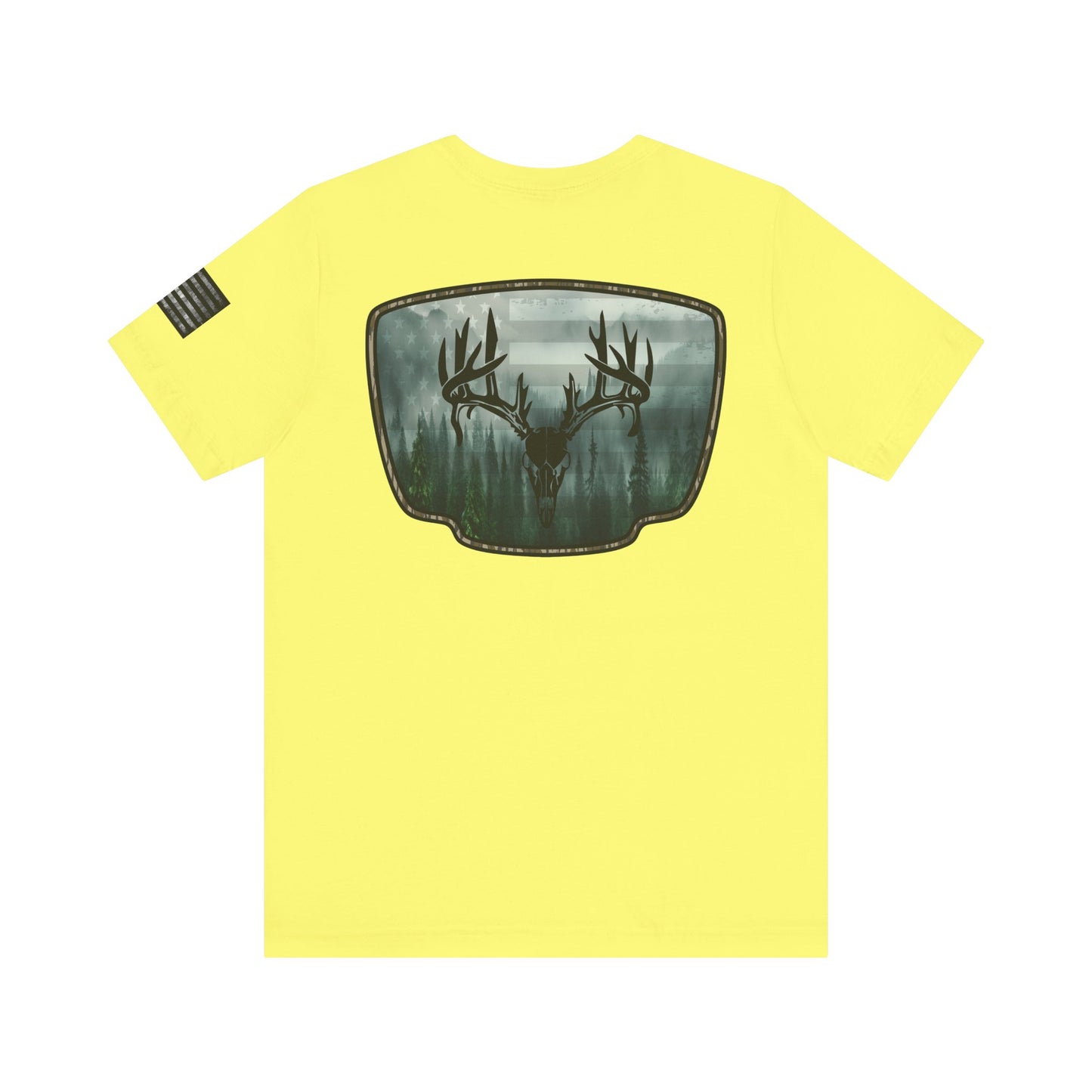 Deer Skull Forest Flag Hunting Tee