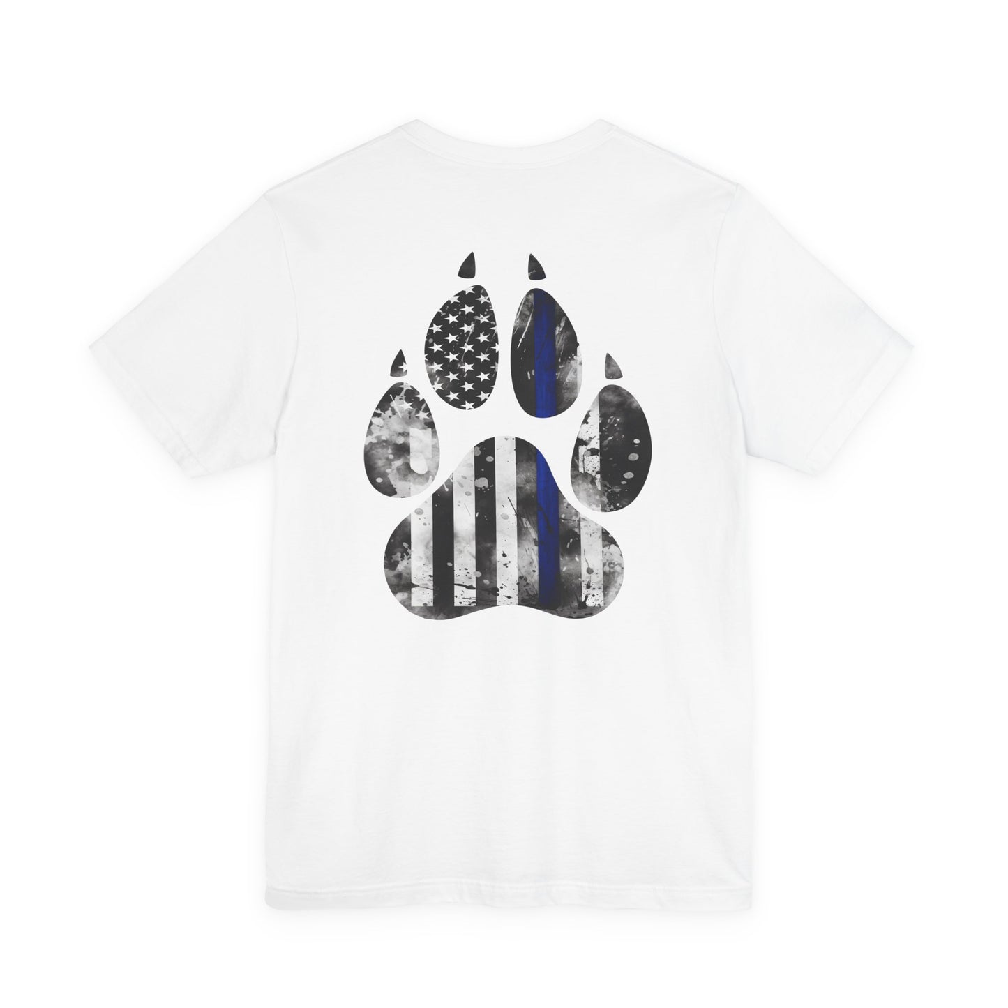 K9 Blue Line Paw Print Tee