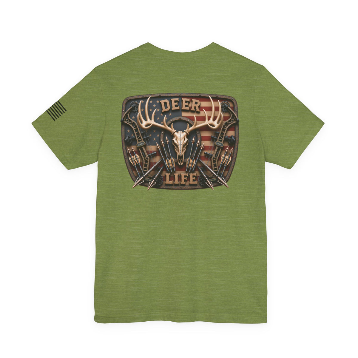 Deer Life American Bowhunting T-Shirt – WRAEVN OUTDOORS Whitetail Hunter Tee