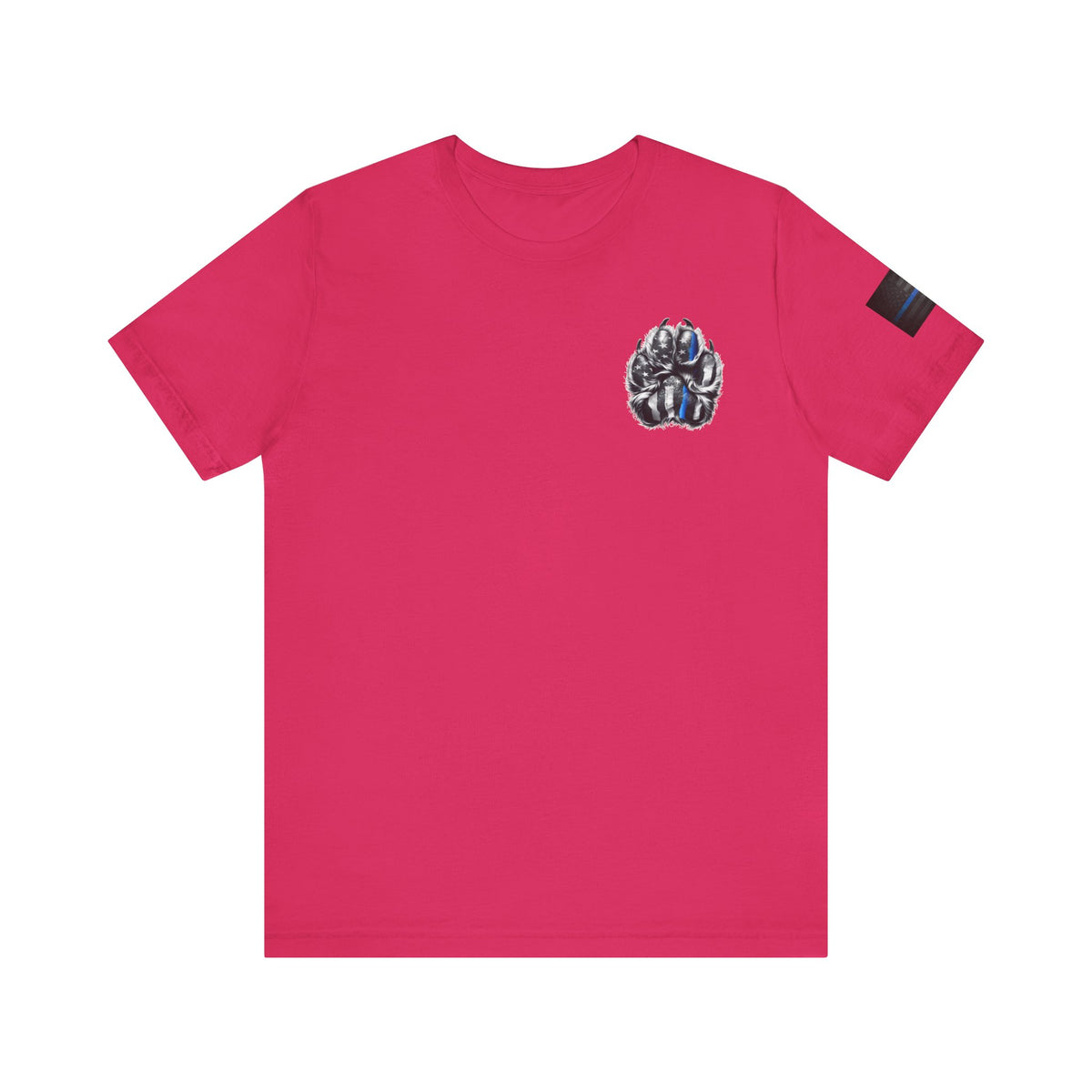 Thin Blue Line K9 Paw Shirt – Thin Blue Line American Patriotic Tee for Law Enforcement Support
