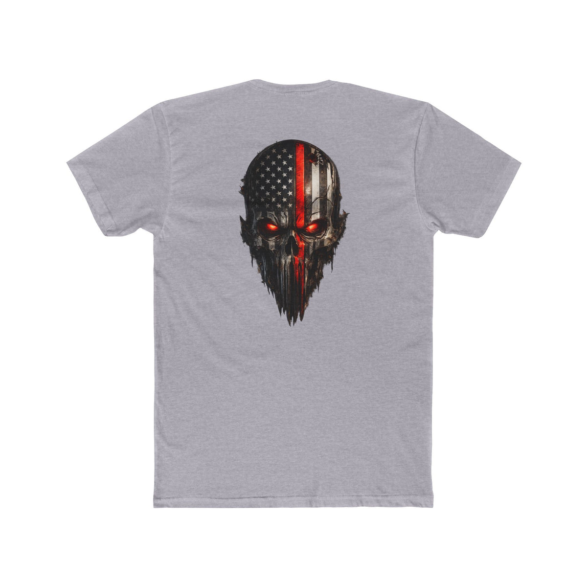 Skull Flag Tee — Distressed American Flag Skull T-Shirt