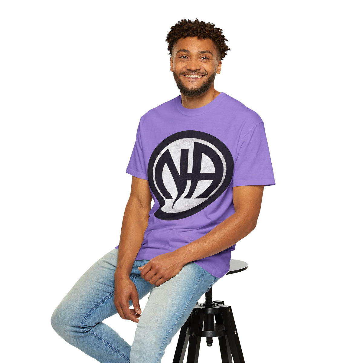 Narcotics Anonymous NA Logo – White & Black Recovery Symbol Art T-Shirt, Recovery T-Shirt