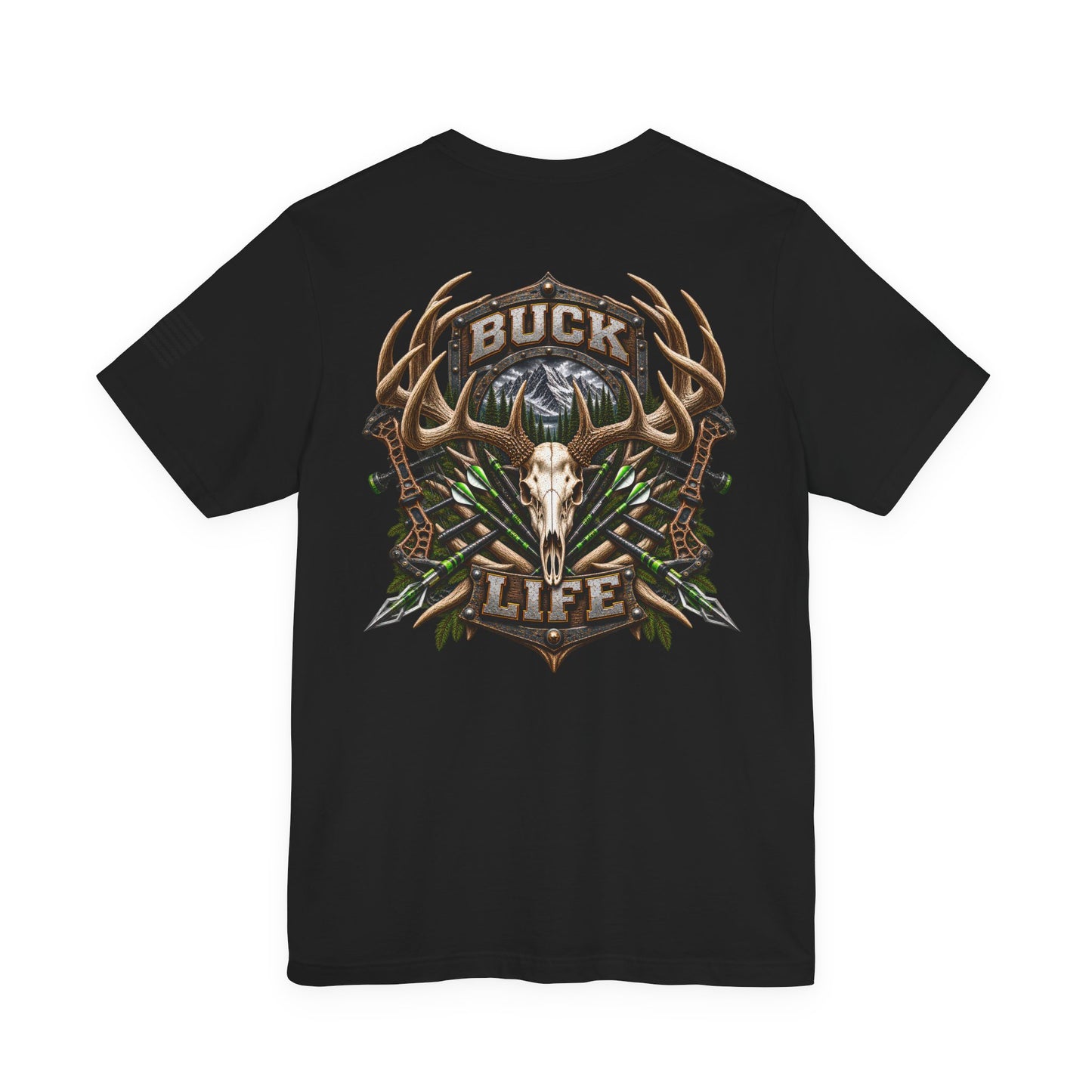 Buck Life Deer Hunting T-Shirt – WRAEVN OUTDOORS Whitetail Hunter Tee
