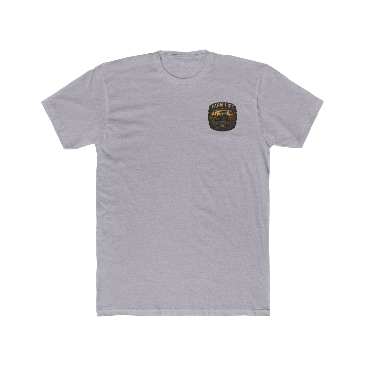 Farm Life Graphic Tee — Vintage Tractor & Wheat Field T-Shirt