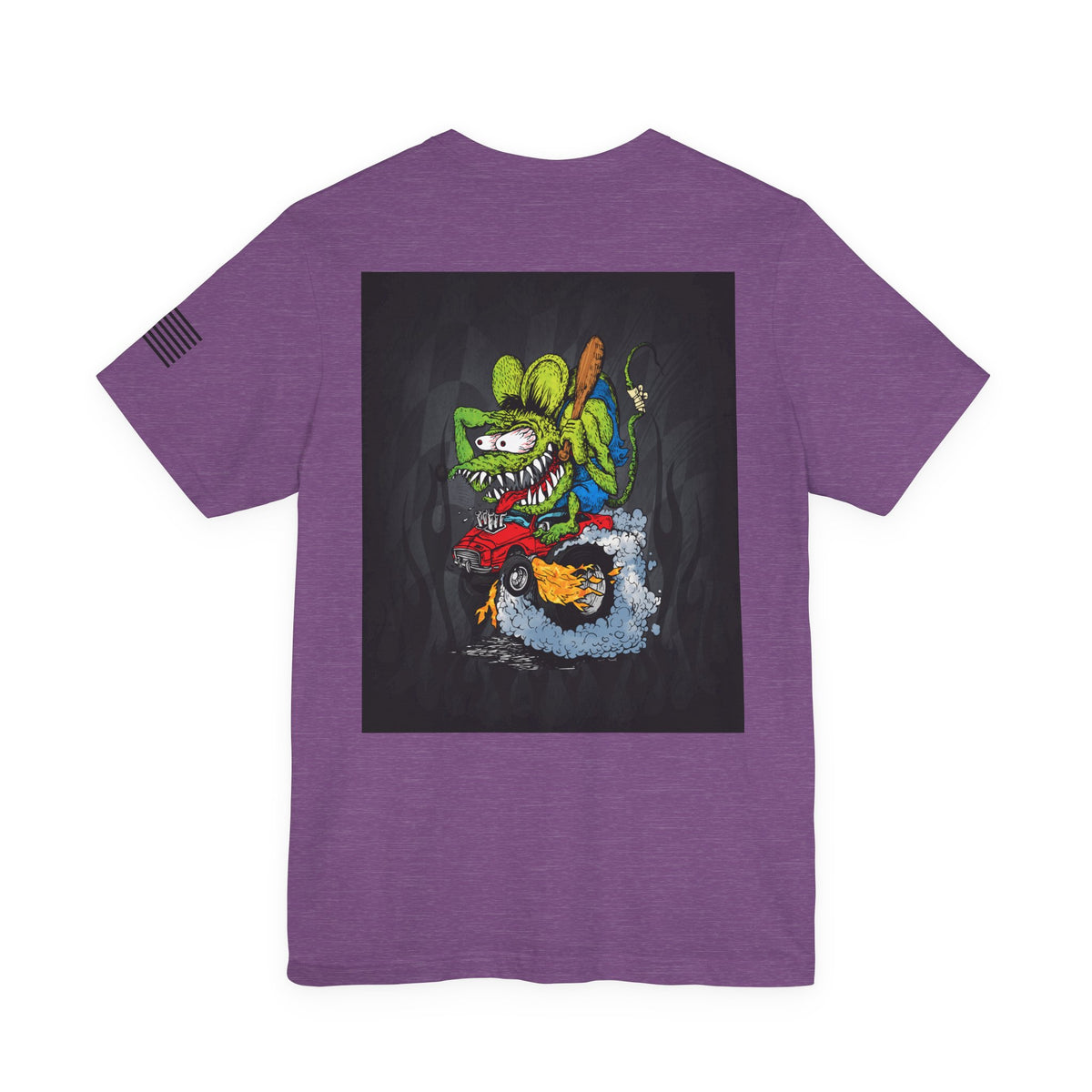 Rat Fink Monster Hot Rod Burnout – Wild Cartoon Drag Racer Tee