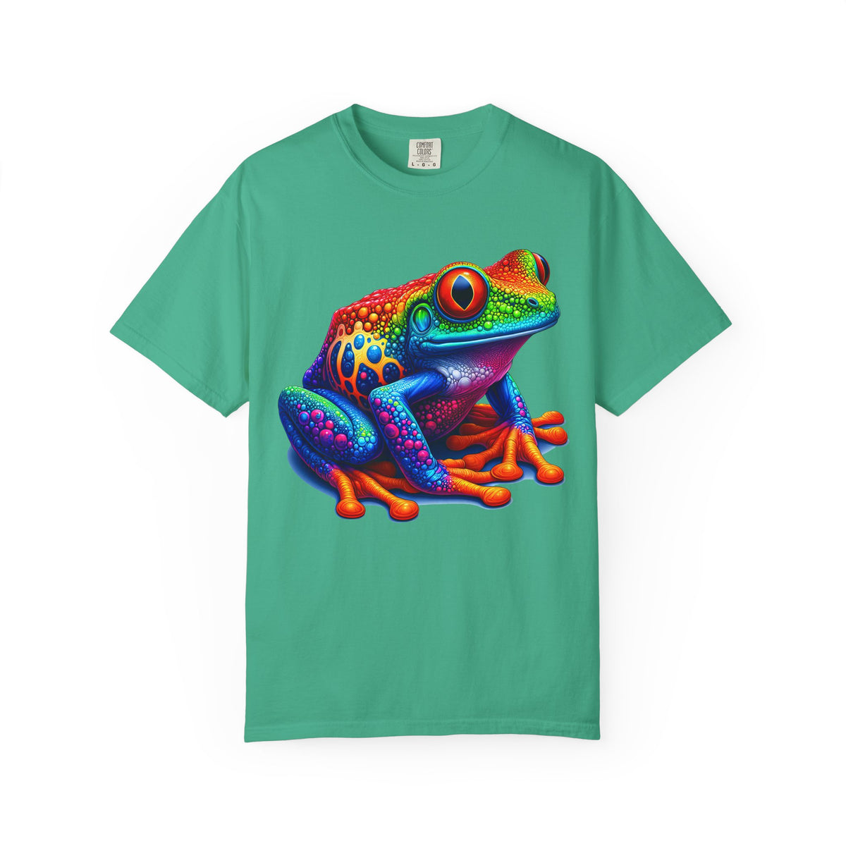 Frog T-Shirt | Unisex Garment-Dyed Tee for Nature Lovers, Eco-Friendly Gift, Birthday, Summer Vibe, Outdoor Adventure