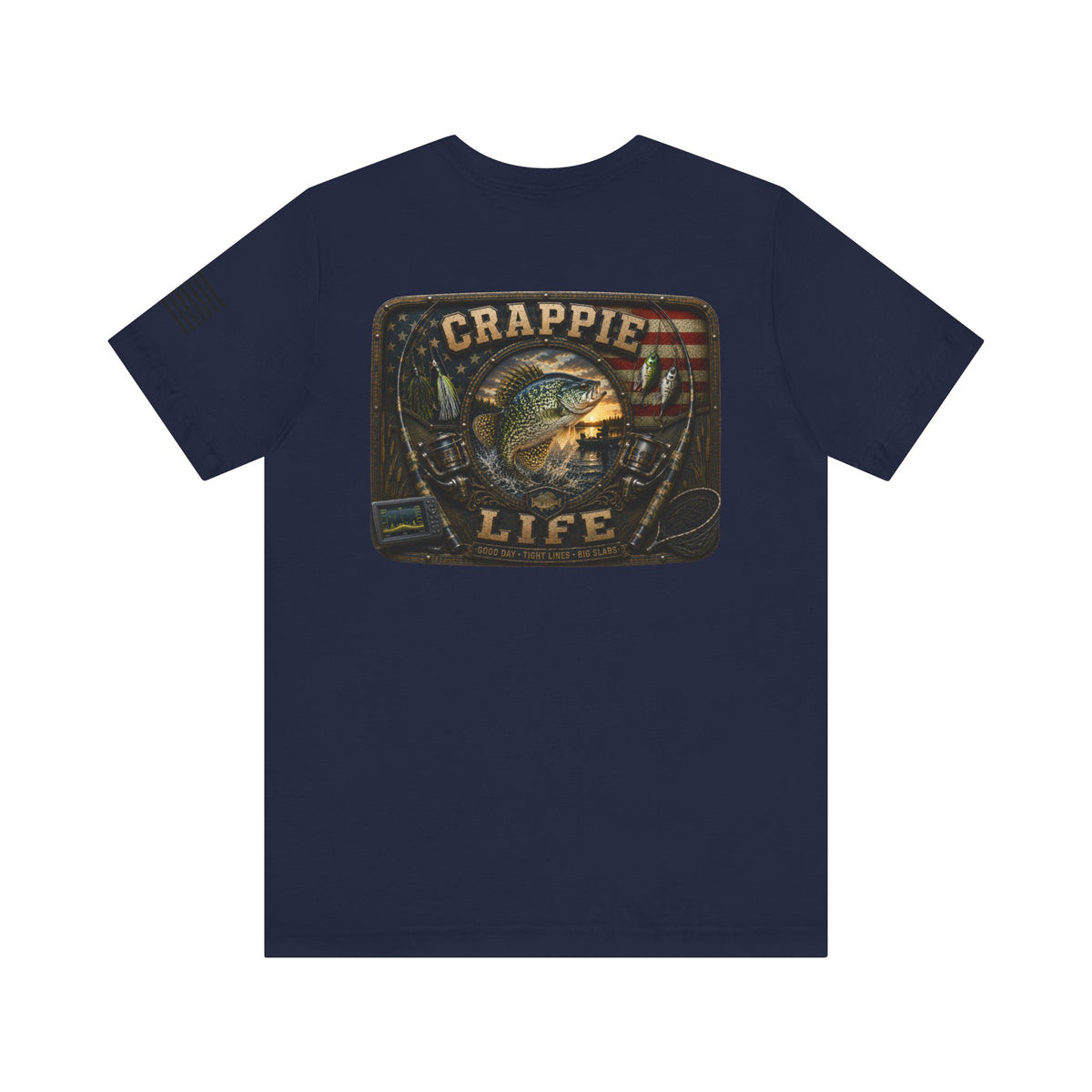 Crappie Life Fishing T-Shirt – WRAEVN OUTDOORS Slab Crappie Angler Tee