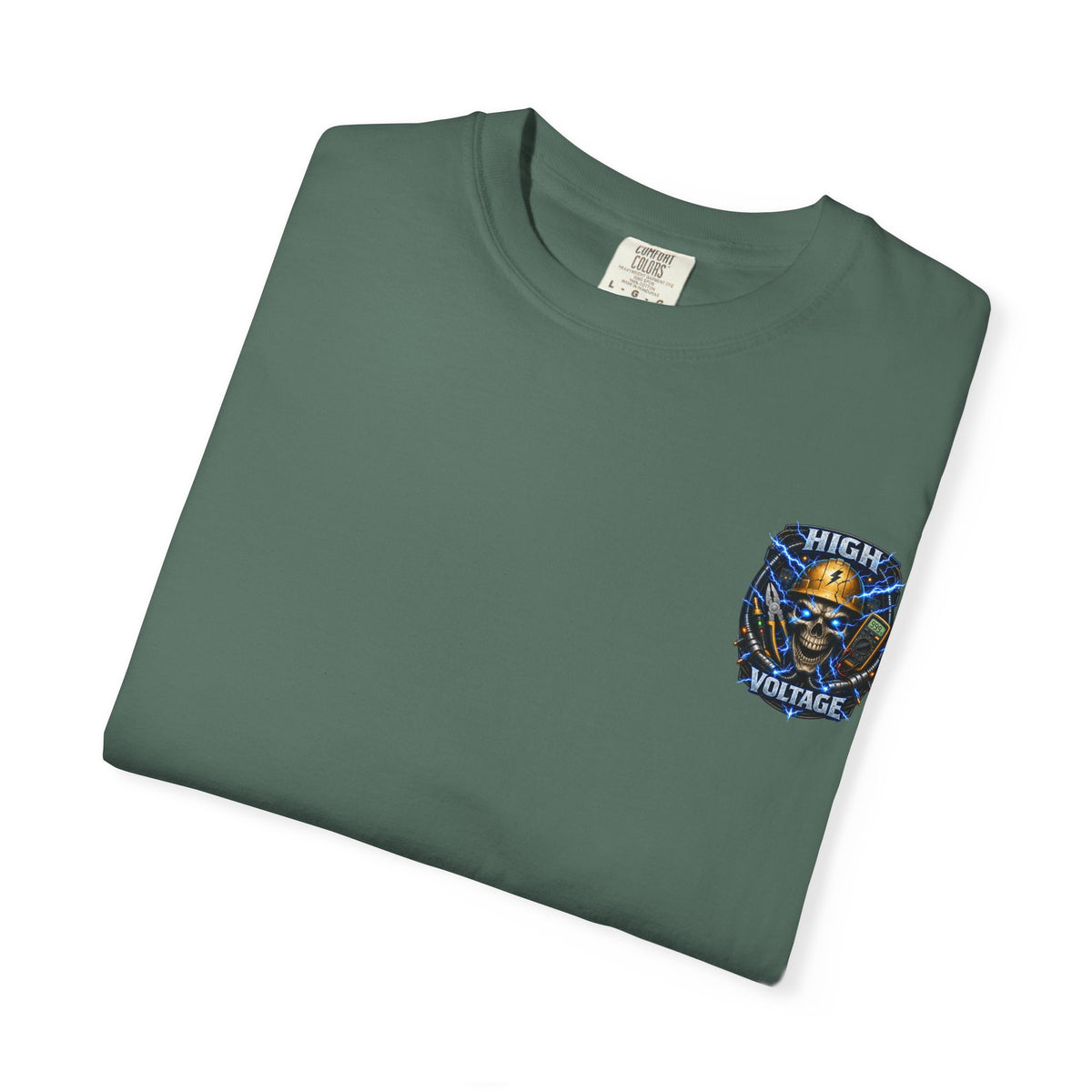 High Voltage Skull T-Shirt — Electrician Safety Graphic Tee