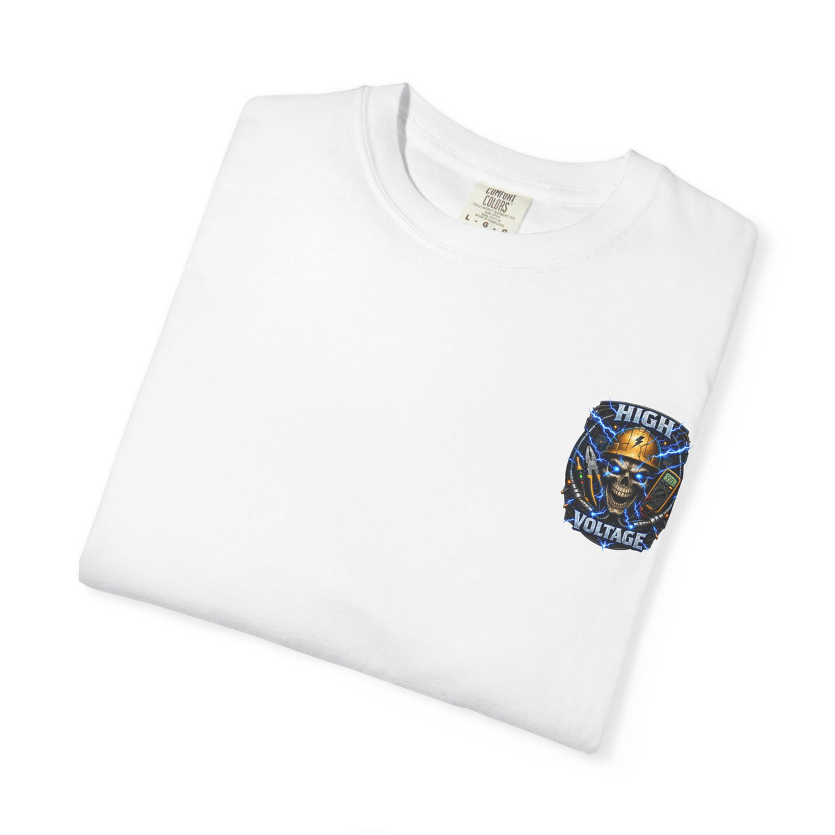 High Voltage Skull T-Shirt — Electrician Safety Graphic Tee