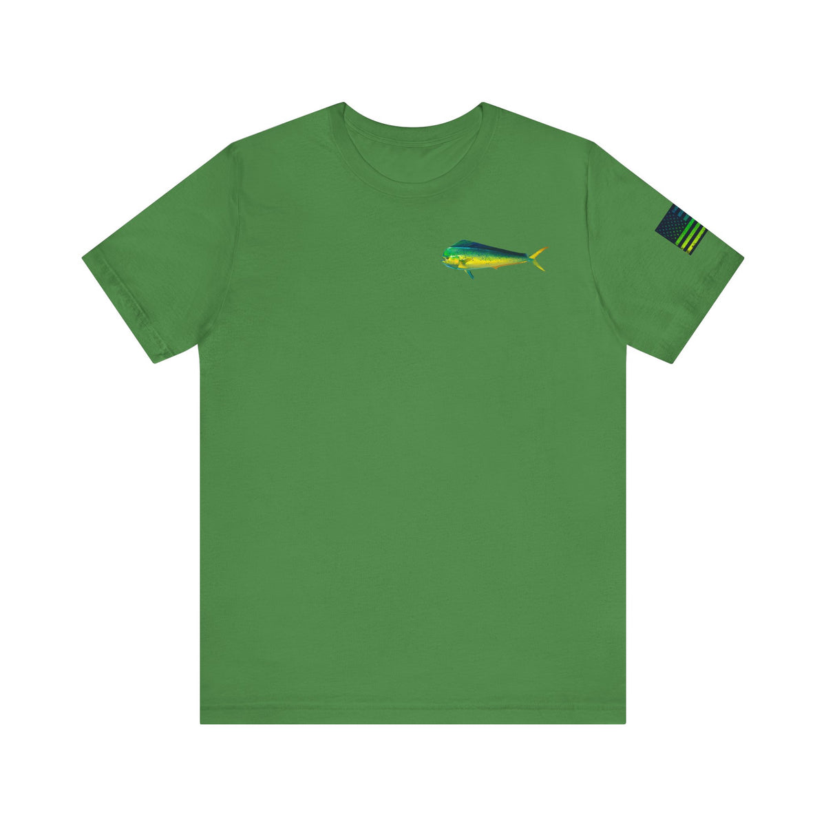 Mahi Mahi American Flag Fishing T-Shirt – Bold Offshore Graphic Tee