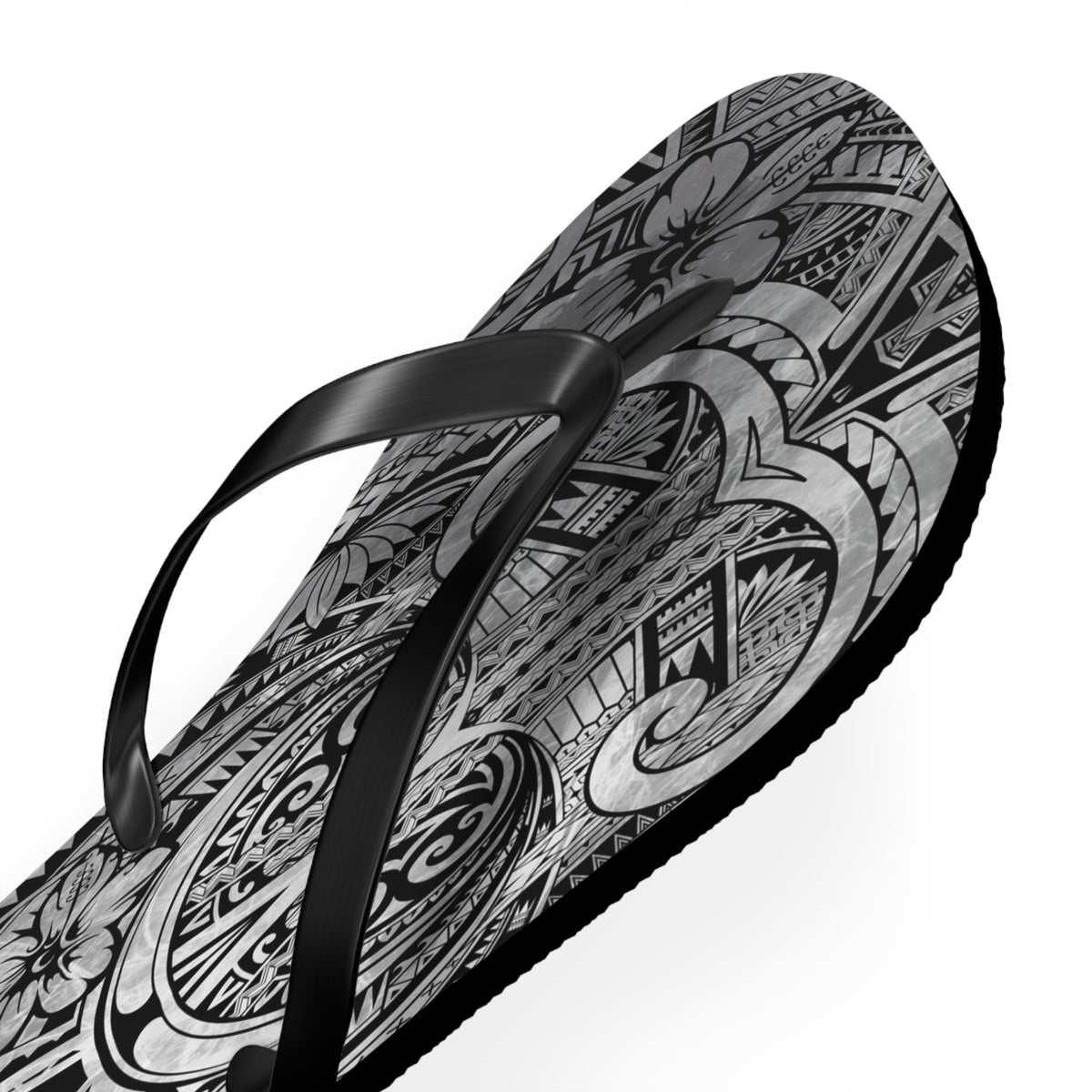 Polynesian Storm Flip Flops - Beach Vibes, Summer Sandals, Festival Footwear, Unique Gift, Vacation Essentials