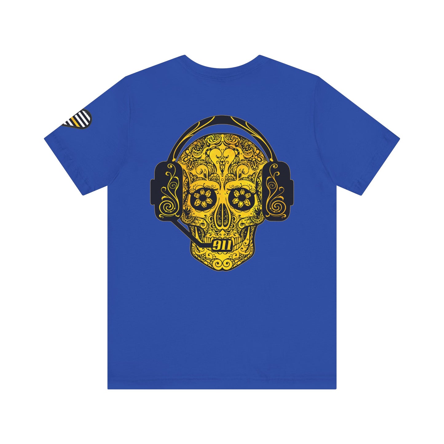 Shot Caller Sugarskull Tee, Dispatcher T-Shirt, 911 Operator Shirt, Unisex Jersey Tee, Short Sleeve Top