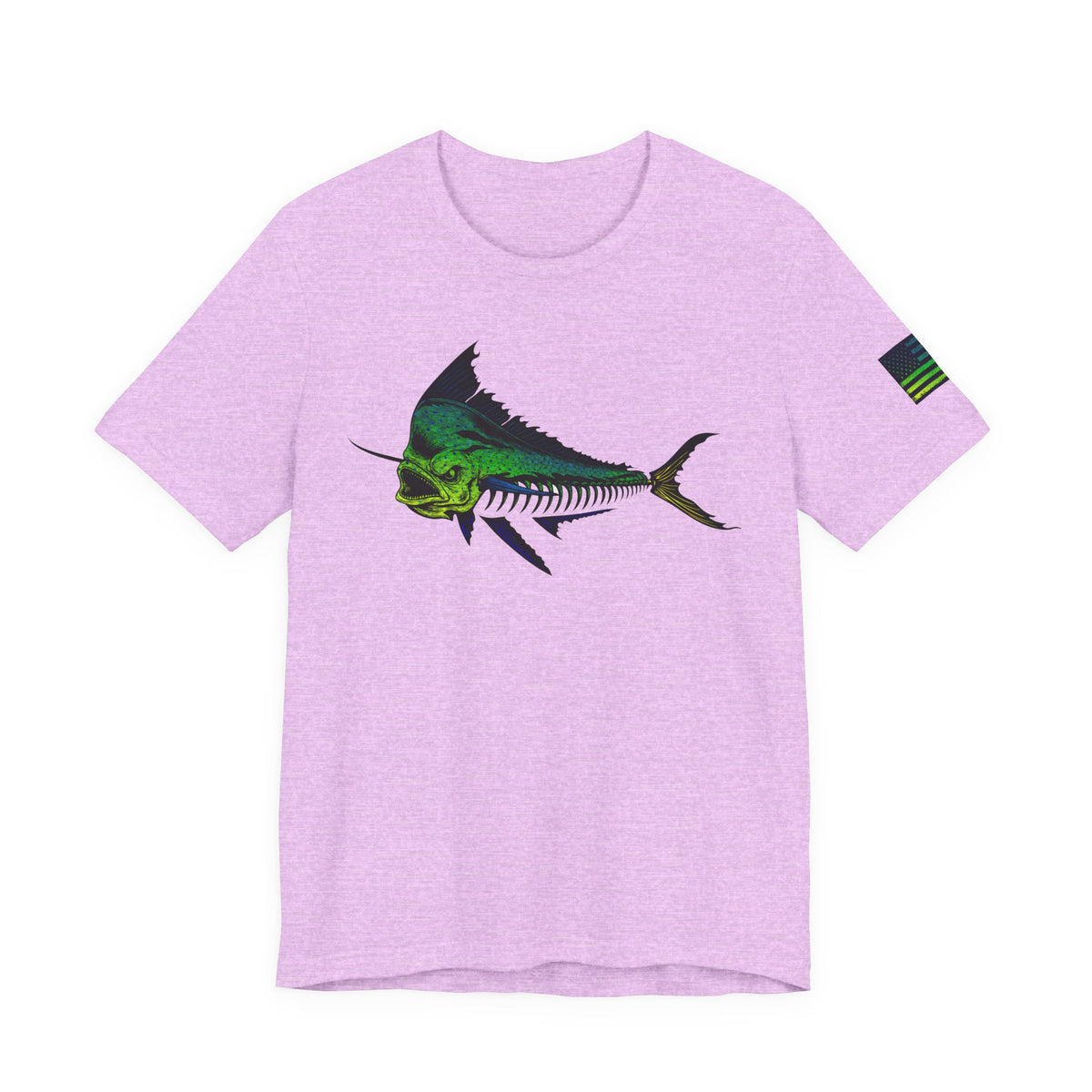 Mahi Angler Grunge American Flag Tee, Patriotic USA Shirt, Vintage American Flag