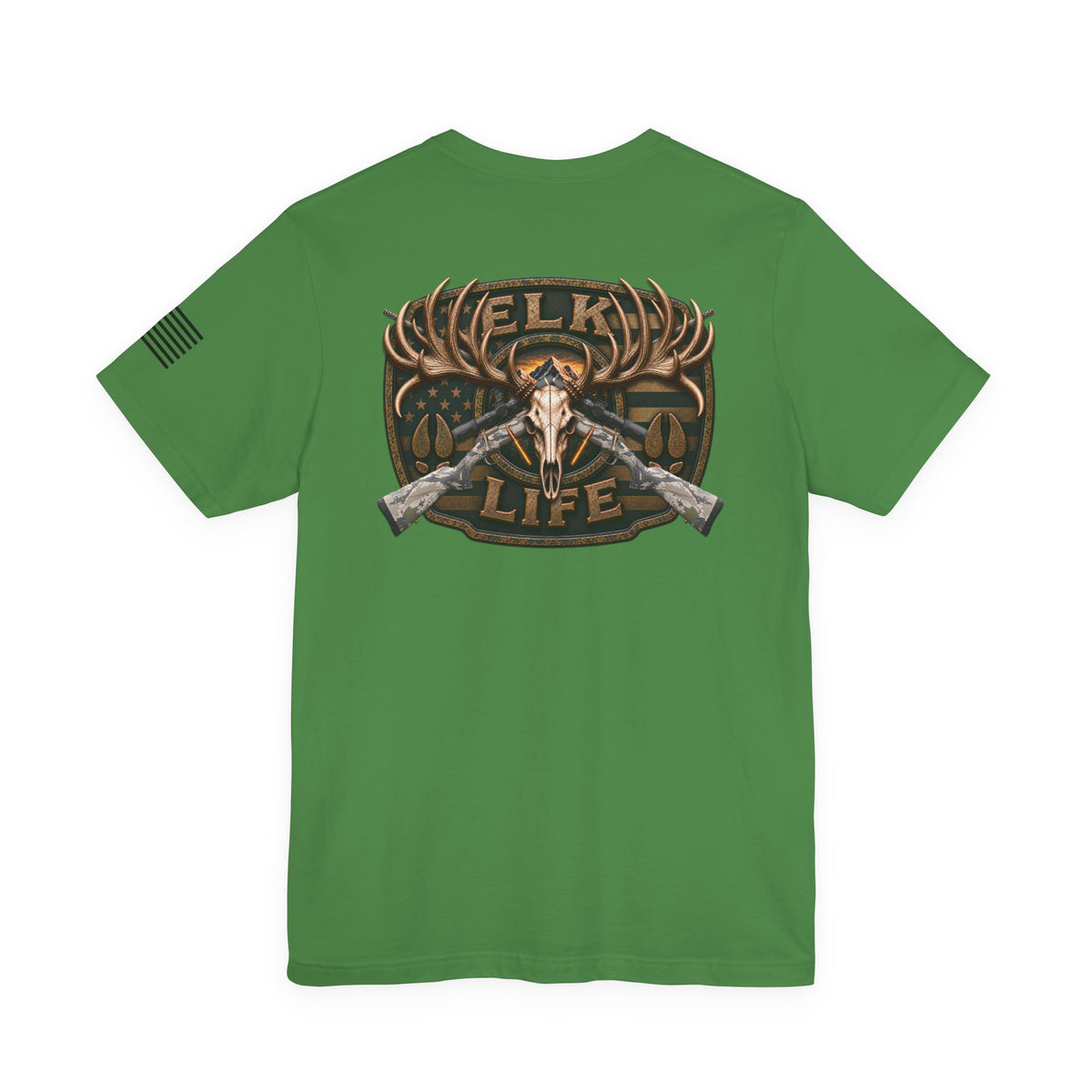 Elk Life Rifle Hunting T-Shirt – WRAEVN OUTDOORS American Big Game Hunter Tee