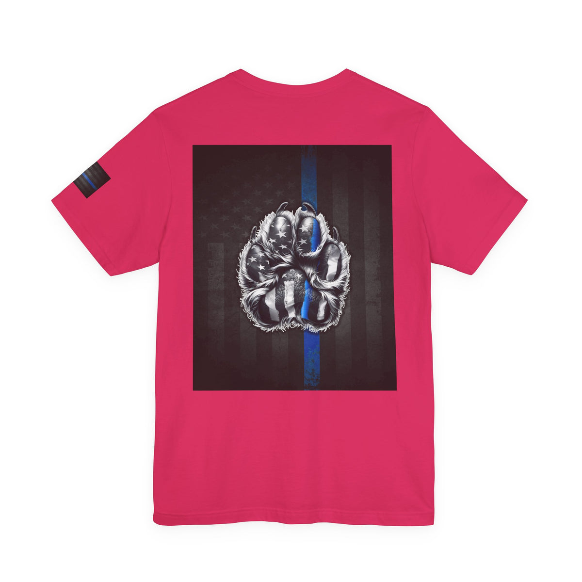 Thin Blue Line K9 Paw Shirt – Thin Blue Line American Patriotic Tee for Law Enforcement Support