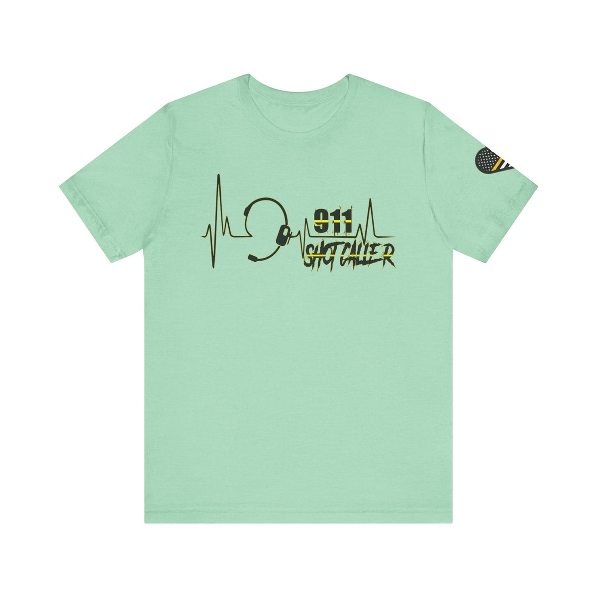 Shot Caller Sugarskull Tee, Dispatcher T-Shirt, 911 Operator Shirt, Unisex Jersey Tee, Short Sleeve Top
