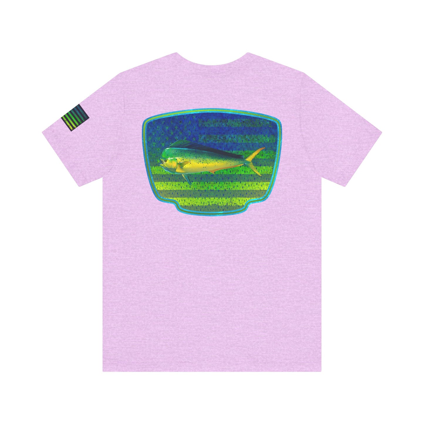 Mahi Mahi American Flag Fishing T-Shirt – Bold Offshore Graphic Tee