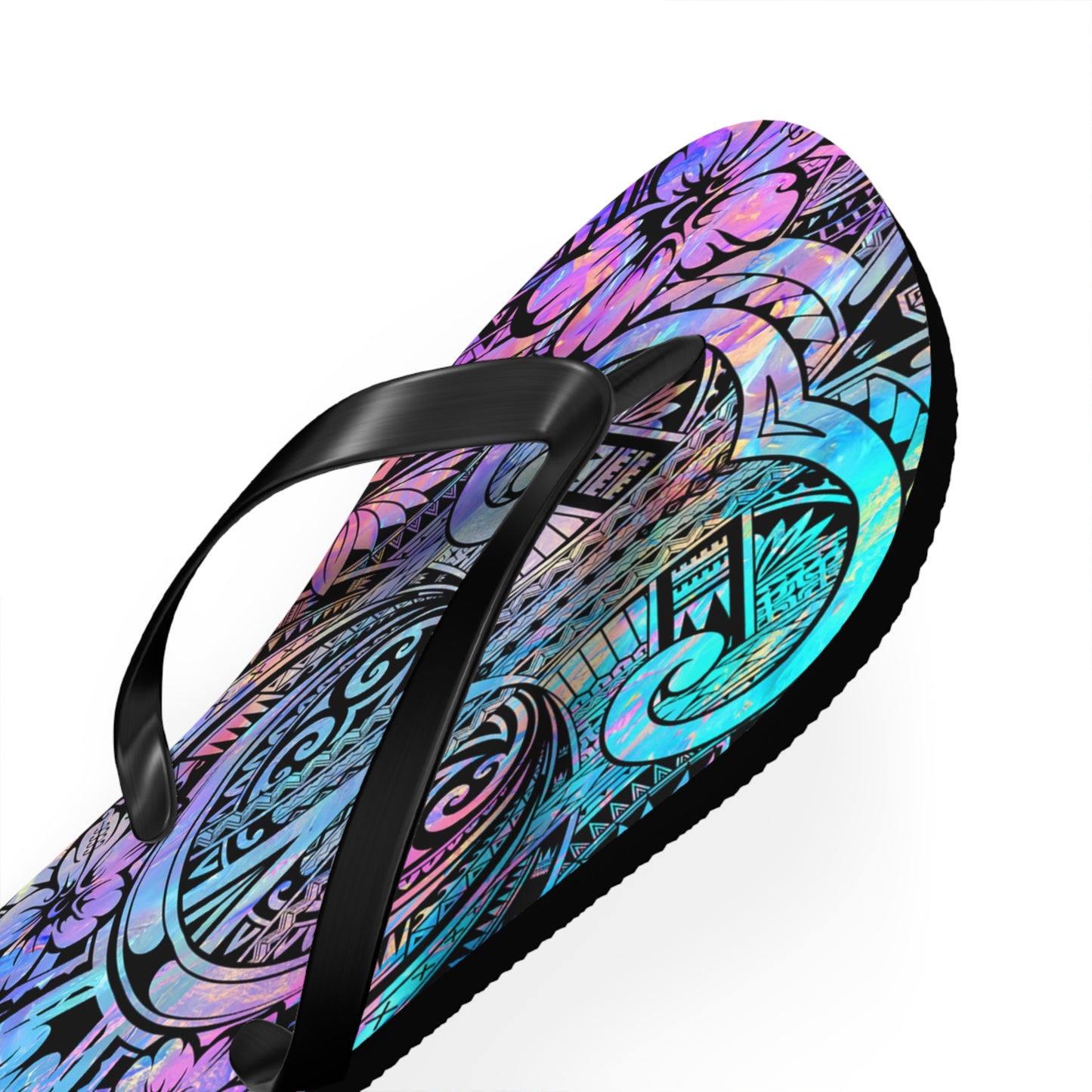 Polynesian Dream Flip Flops | Summer Beach Sandals, Vacation Footwear, Festival Style, Gift for Her
