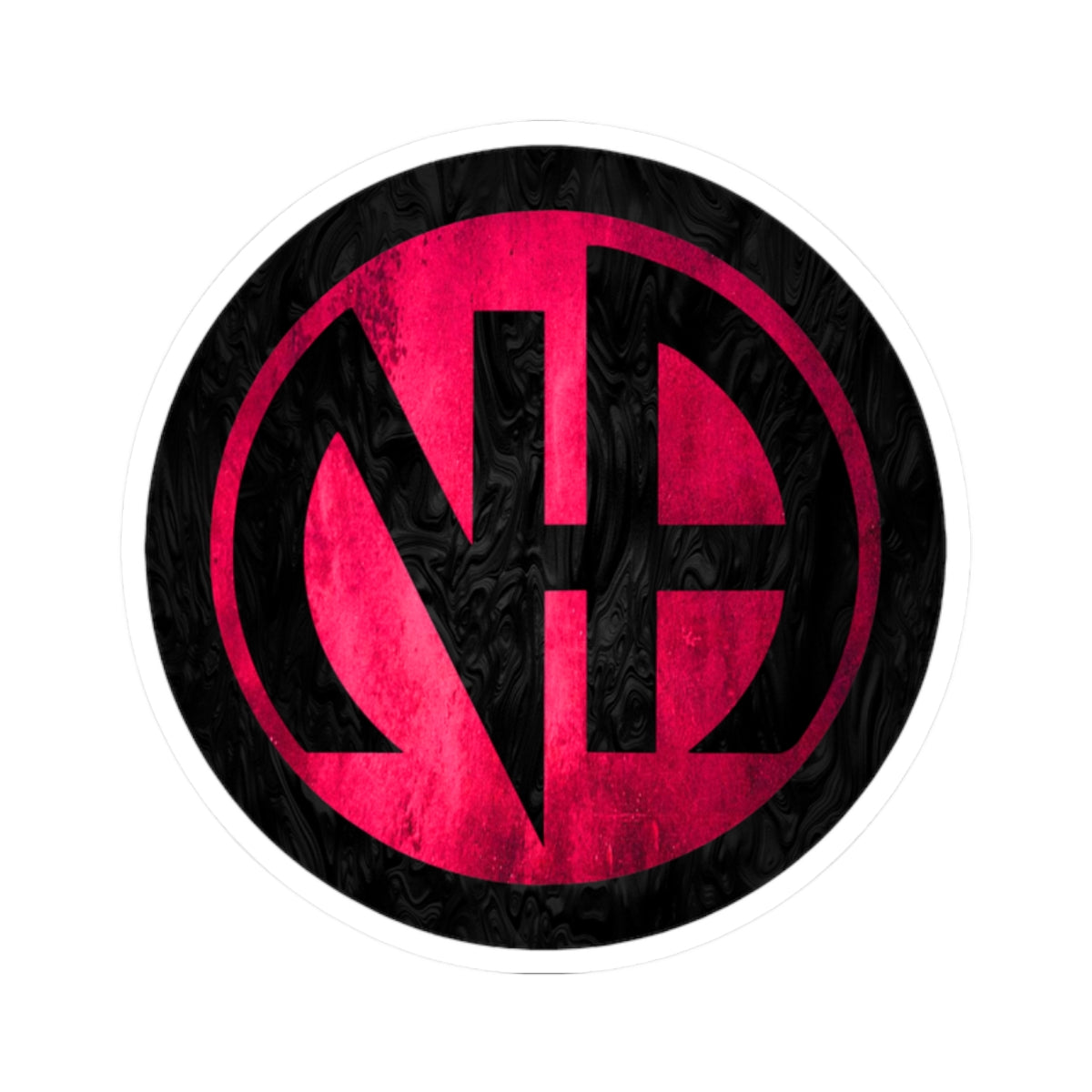 Pink Narcotics Anonymous Symbol Sticker – Bold Recovery Support ArtKiss-Cut Stickers