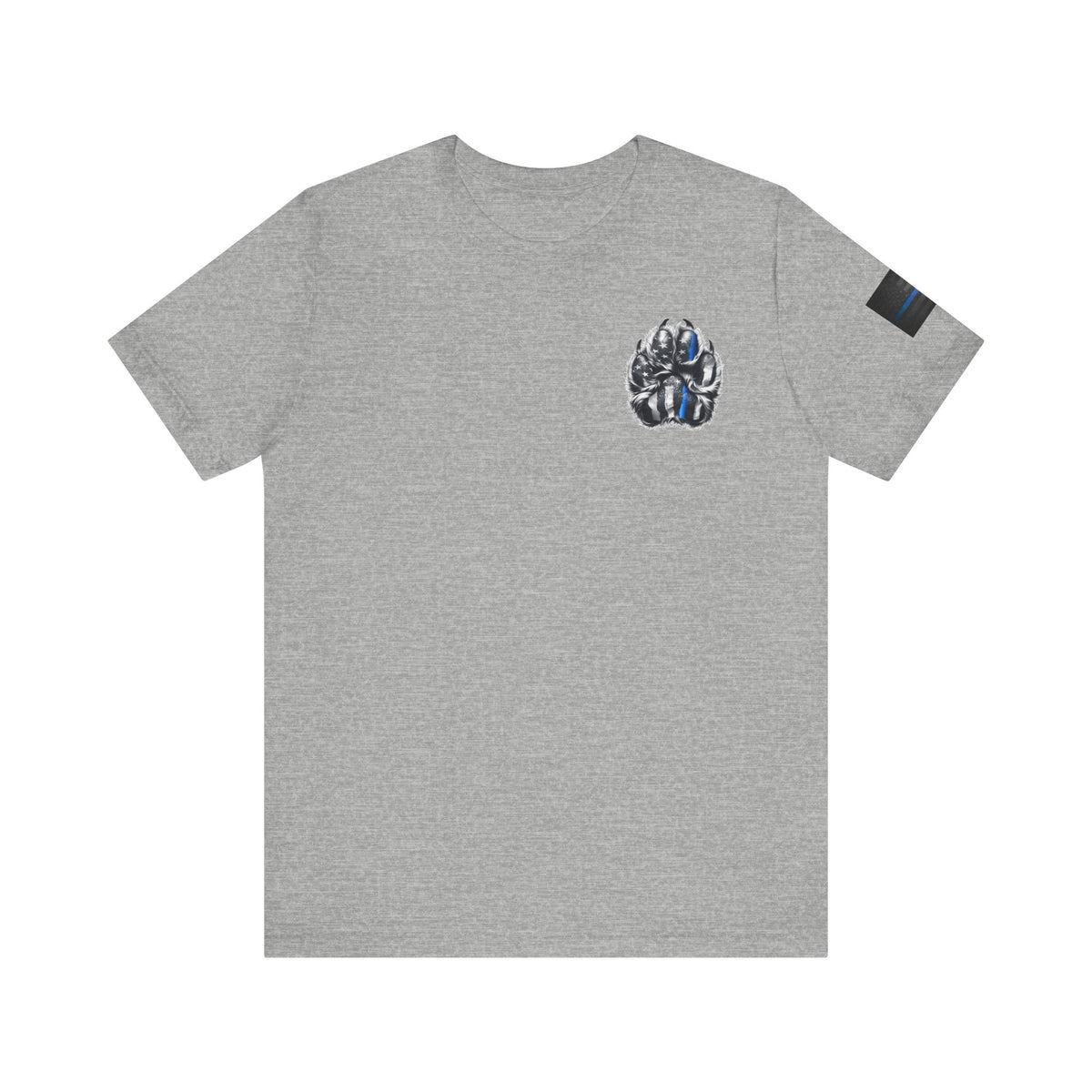 Thin Blue Line K9 Paw Shirt – Thin Blue Line American Patriotic Tee for Law Enforcement Support