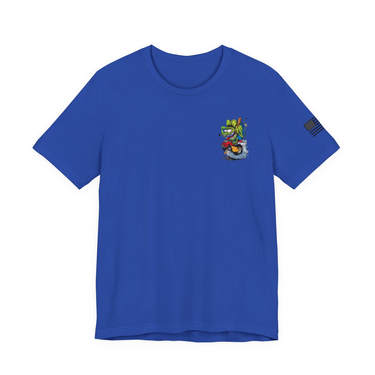 Rat Fink Monster Hot Rod Burnout – Wild Cartoon Drag Racer Tee