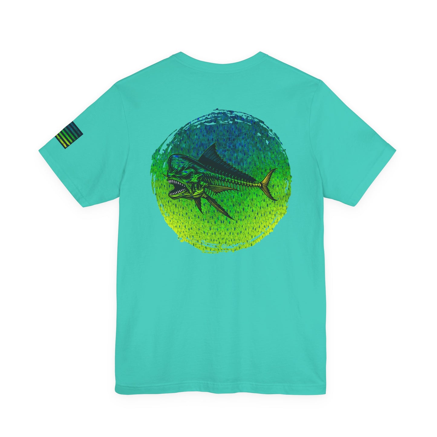 The Mahi Mahi Grunge Tee, Patriotic USA Shirt, Vintage American Flag