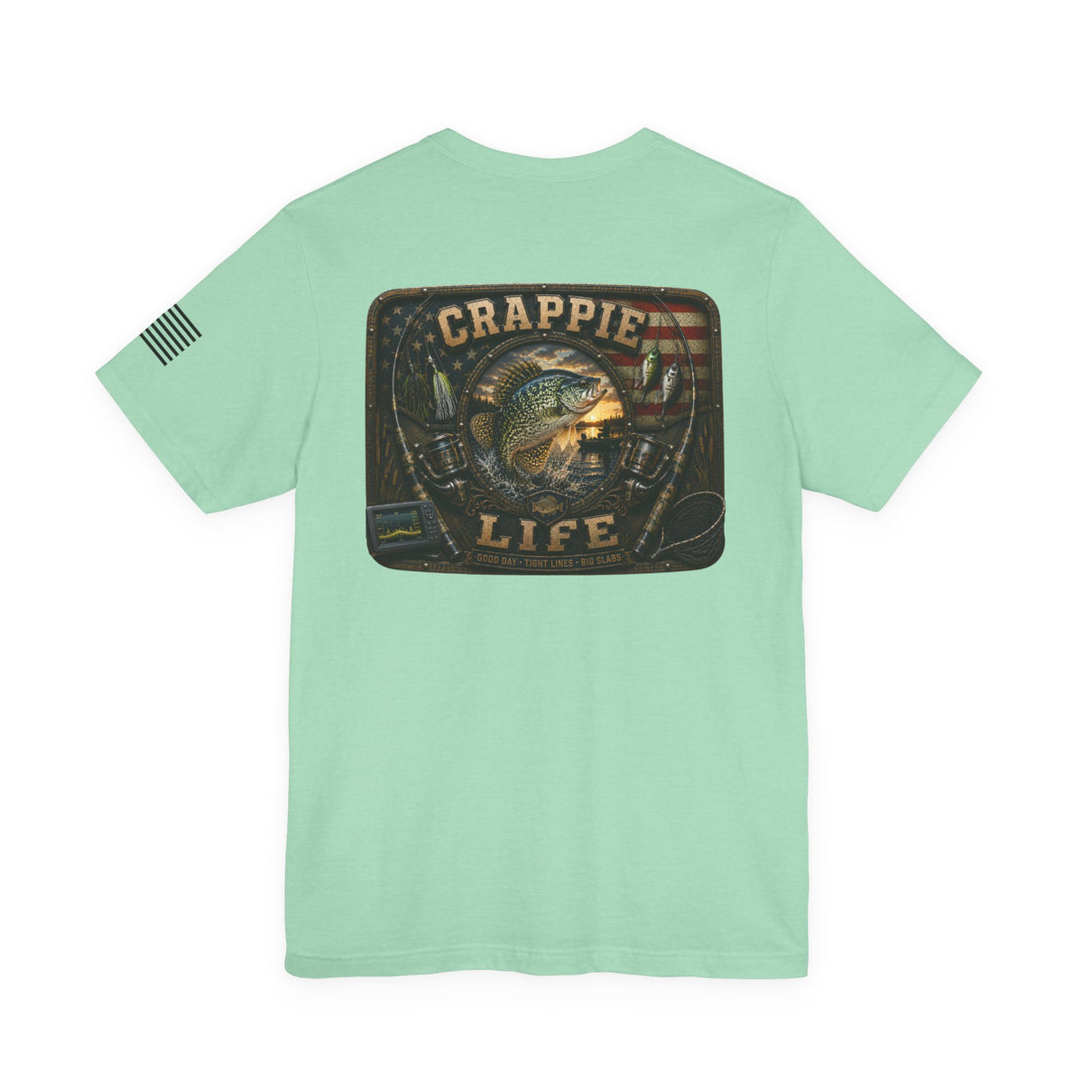 Crappie Life Fishing T-Shirt – WRAEVN OUTDOORS Slab Crappie Angler Tee
