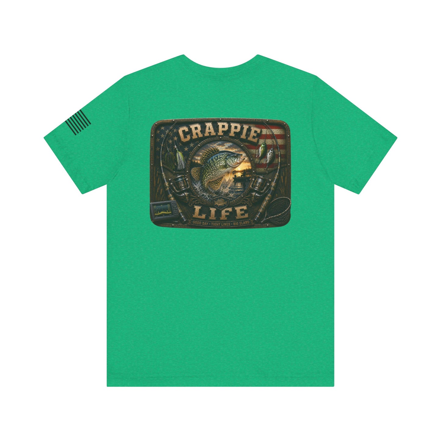 Crappie Life Fishing T-Shirt – WRAEVN OUTDOORS Slab Crappie Angler Tee