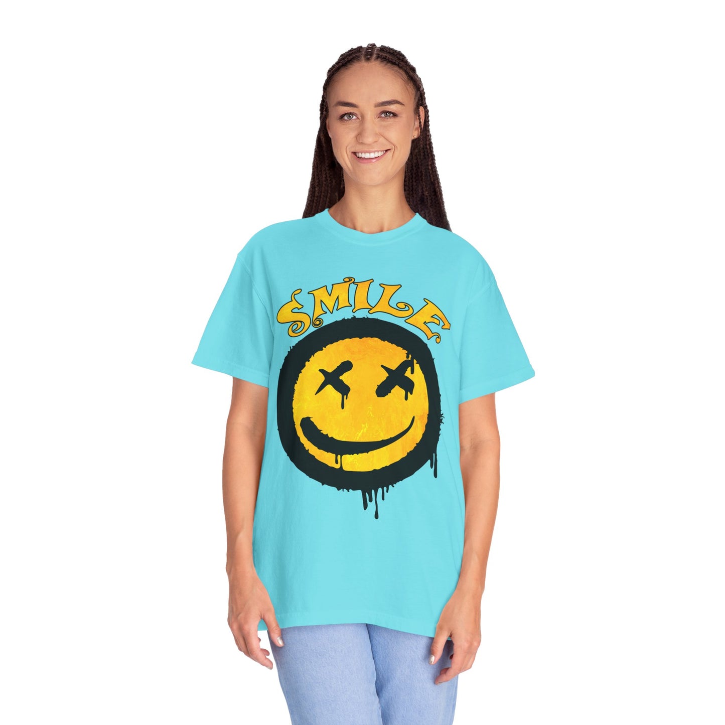 Smiley Face Unisex T-shirt - Embrace Positivity, Casual Wear, Gift for Friends, Mood Lifting Apparel, Fun Graphic Tee