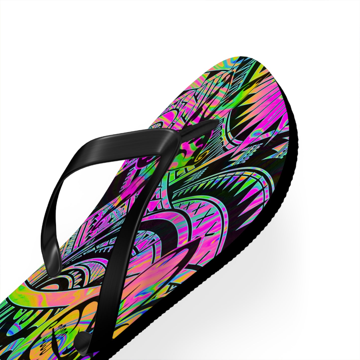Polynesian Flip Flops | Vibrant Beach Footwear | Summer Sandals | Bohemian Style | Gift for Travelers, Festivals