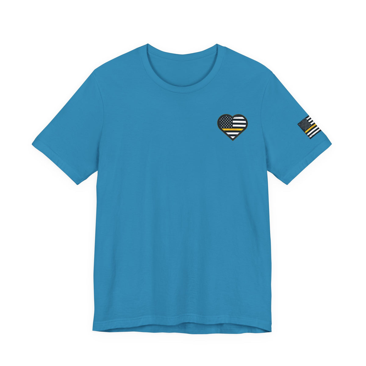 911 Dispatcher Sugar Skull Unisex Tee, Dispatcher Gift, Day of the Dead Shirt, Thin Gold Line,
