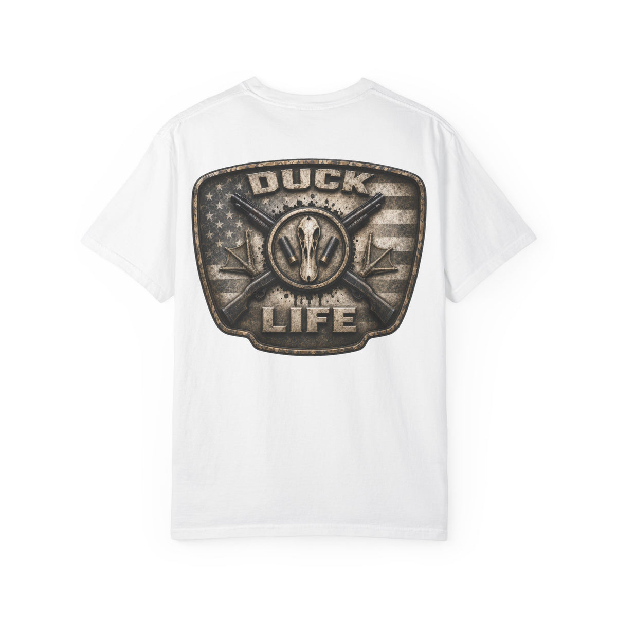 Duck Life Graphic T-Shirt — Vintage Buckle Back, Outdoor Hunting Tee