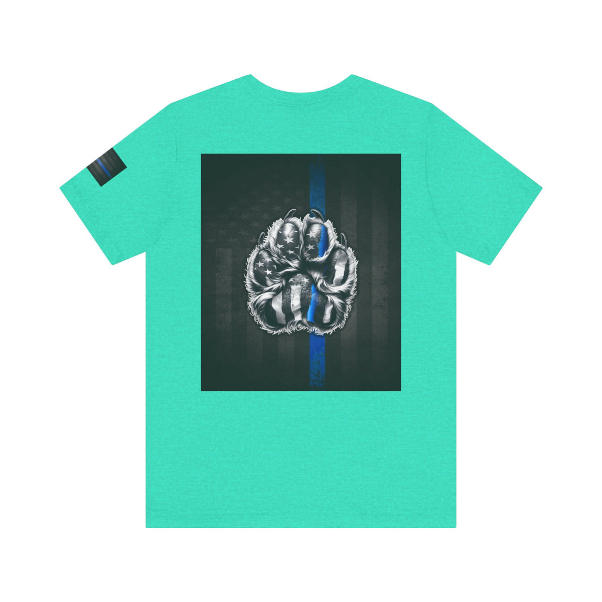 Thin Blue Line K9 Paw Shirt – Thin Blue Line American Patriotic Tee for Law Enforcement Support