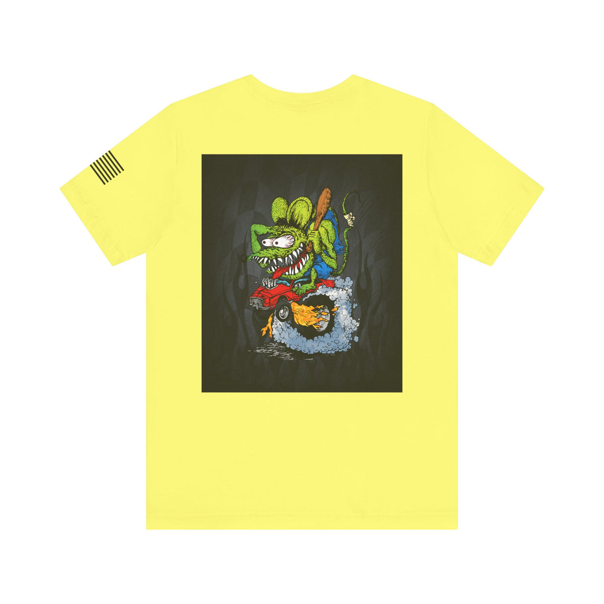 Rat Fink Monster Hot Rod Burnout – Wild Cartoon Drag Racer Tee