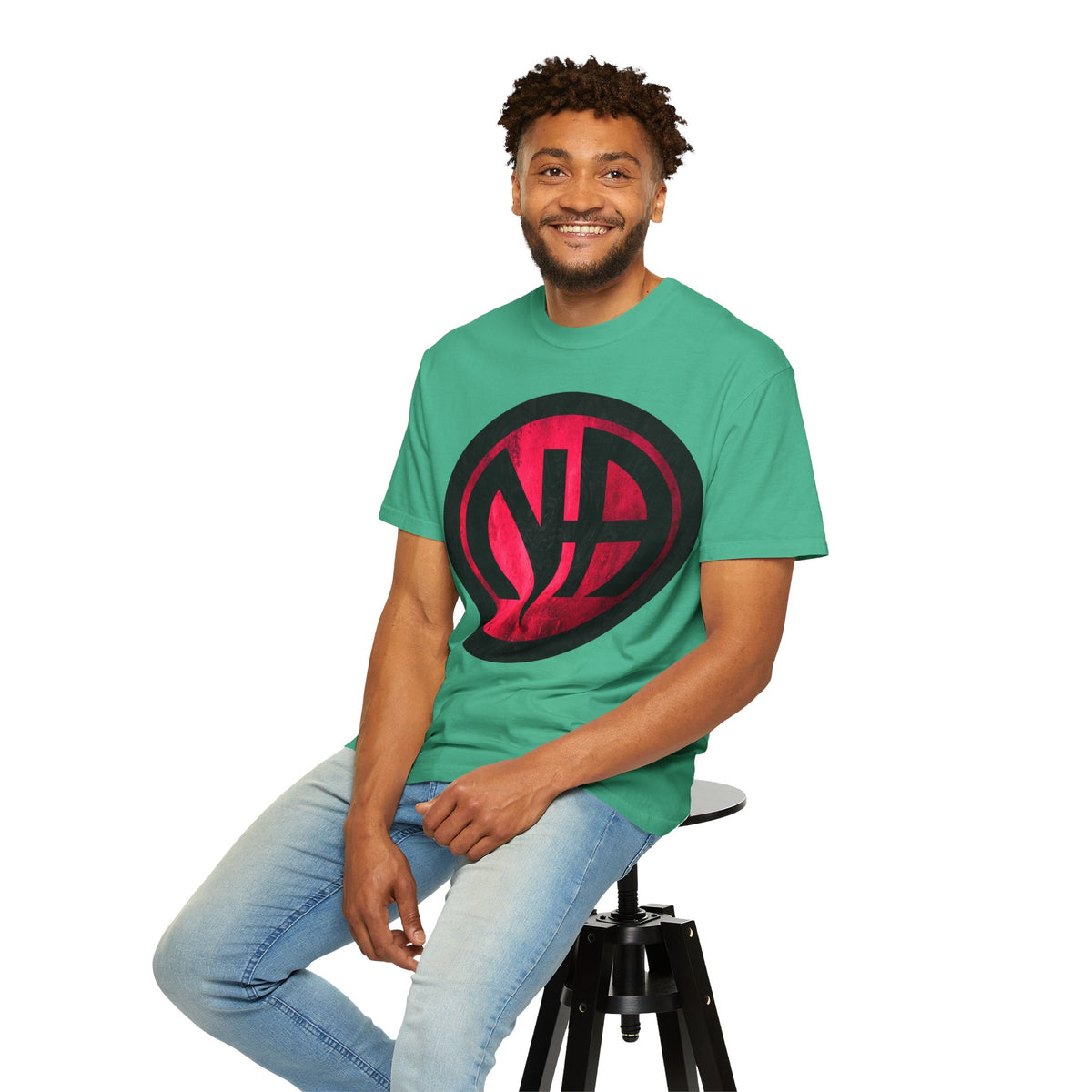 Narcotics Anonymous NA Logo – Grunge Pink & Black Recovery Symbol Art T-Shirt, Recovery T-Shirt