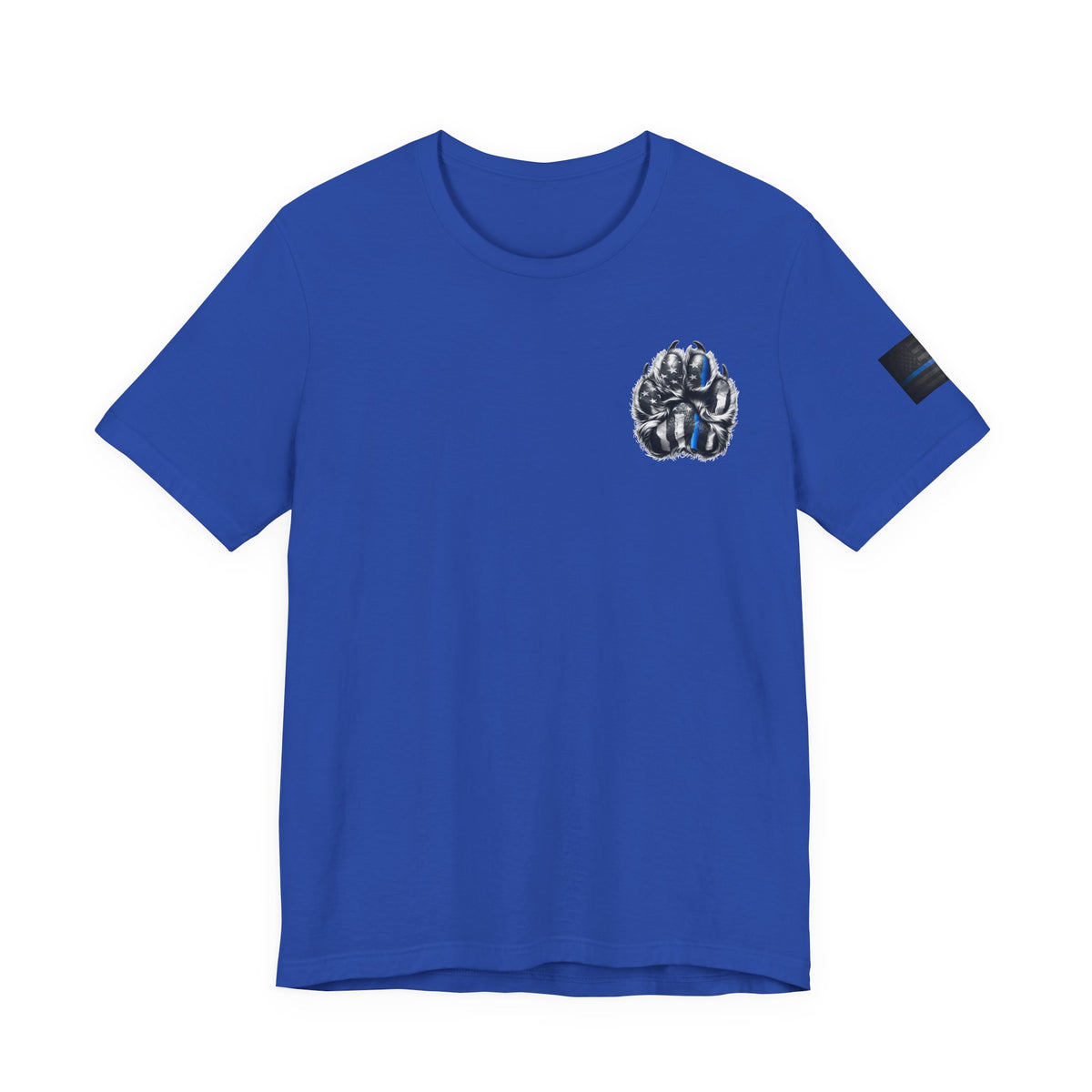 Thin Blue Line K9 Paw Shirt – Thin Blue Line American Patriotic Tee for Law Enforcement Support