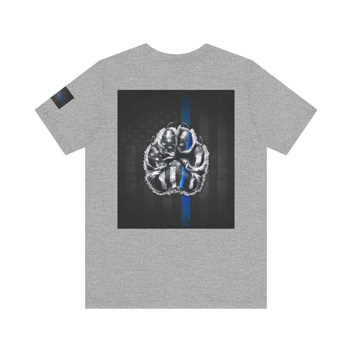 Thin Blue Line K9 Paw Shirt – Thin Blue Line American Patriotic Tee for Law Enforcement Support