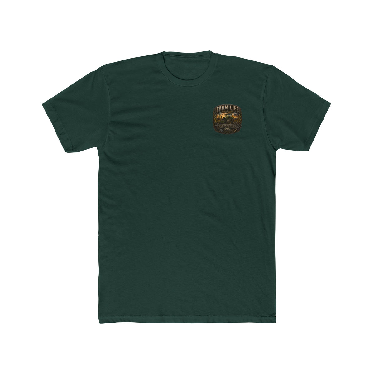 Farm Life Graphic Tee — Vintage Tractor & Wheat Field T-Shirt