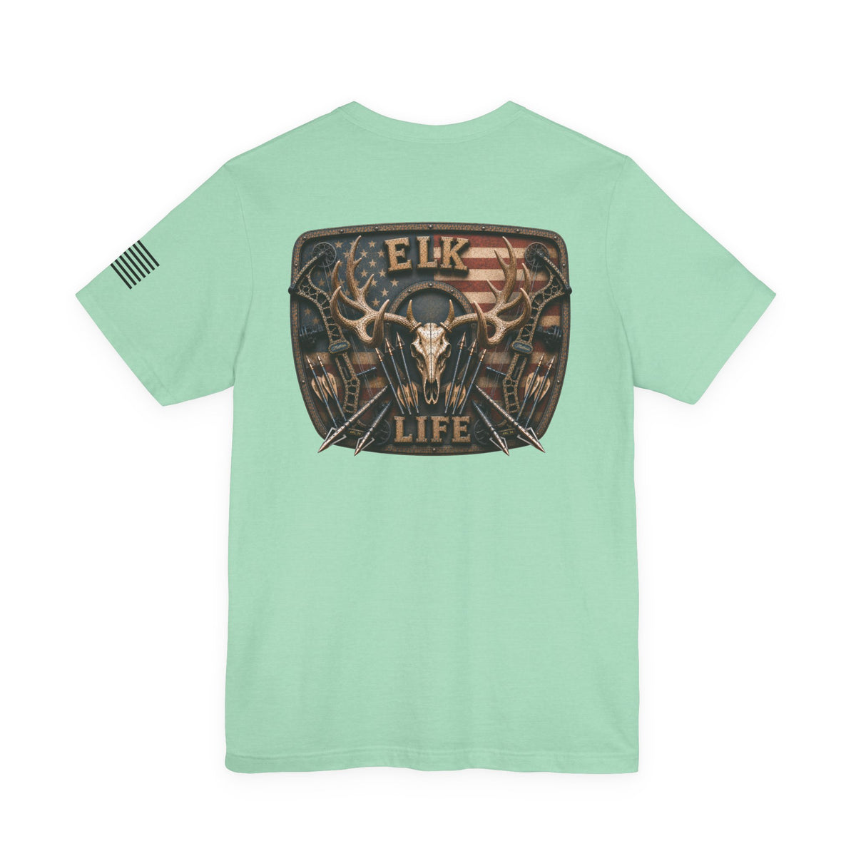 Elk Life American Archery Hunting T-Shirt – WRAEVN OUTDOORS Bowhunter Tee