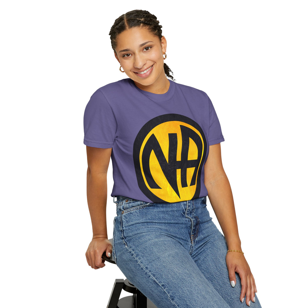 Narcotics Anonymous NA Logo – Yellow & Black Recovery Symbol Art T-Shirt, Recovery T-Shirt