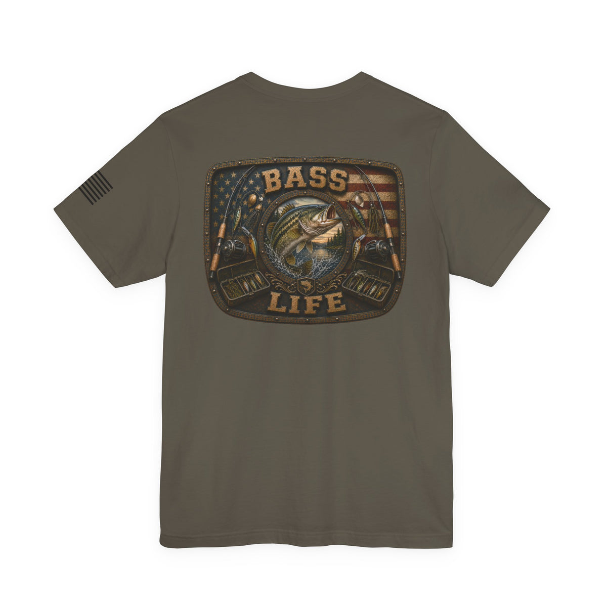 Bass Life Largemouth Bass Fishing T-Shirt – WRAEVN OUTDOORS Angler Tee