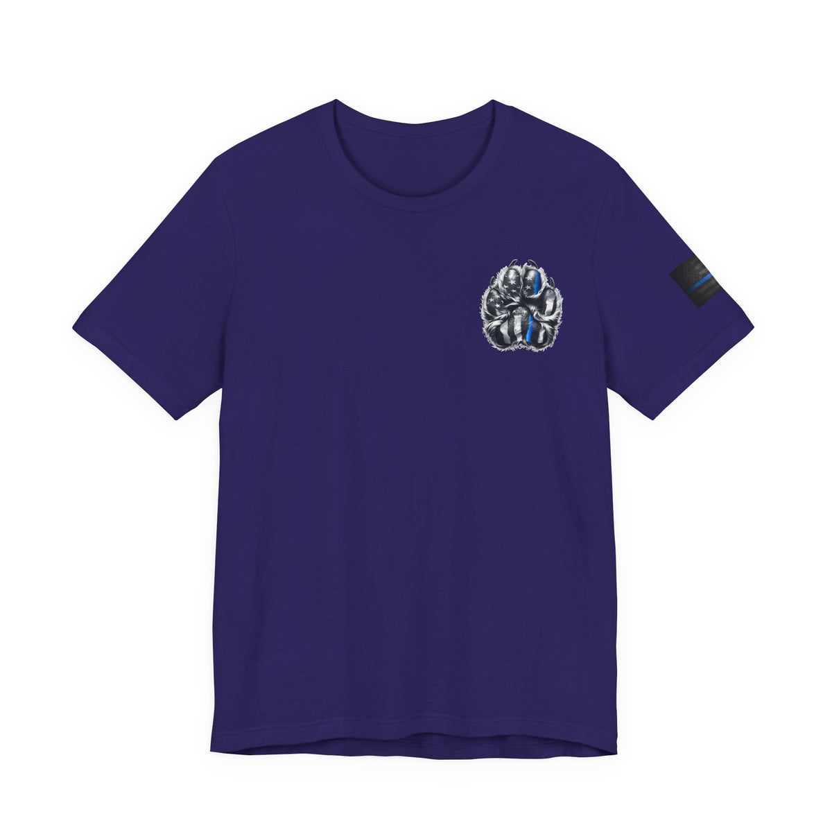 Thin Blue Line K9 Paw Shirt – Thin Blue Line American Patriotic Tee for Law Enforcement Support