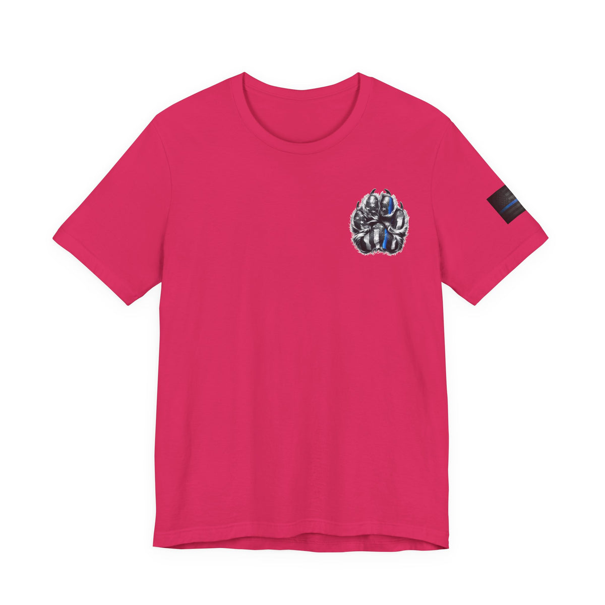 Thin Blue Line K9 Paw Shirt – Thin Blue Line American Patriotic Tee for Law Enforcement Support