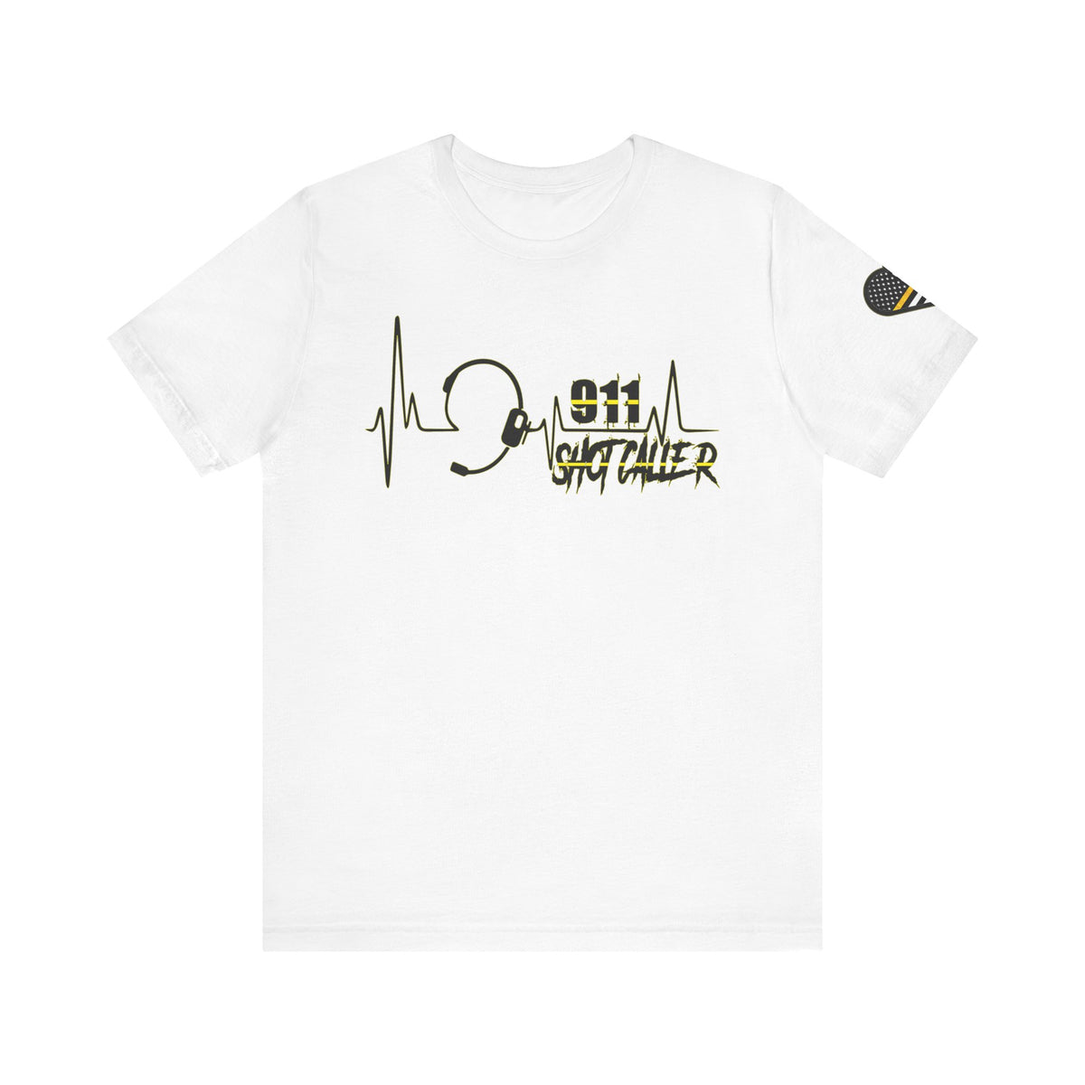Shot Caller Sugarskull Tee, Dispatcher T-Shirt, 911 Operator Shirt, Unisex Jersey Tee, Short Sleeve Top