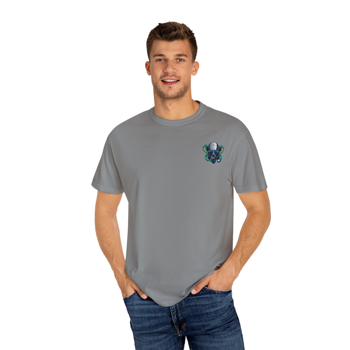 Scuba Skull Unisex T-shirt, Dive Flag Tee, Diving Shirt, Ocean Lover Gift, Beach Wear