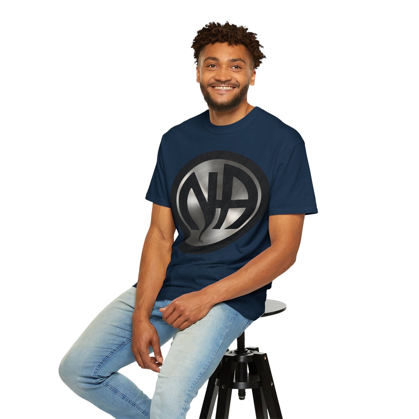Narcotics Anonymous NA Logo – Metal & Black Recovery Symbol Art T-Shirt, Recovery T-Shirt