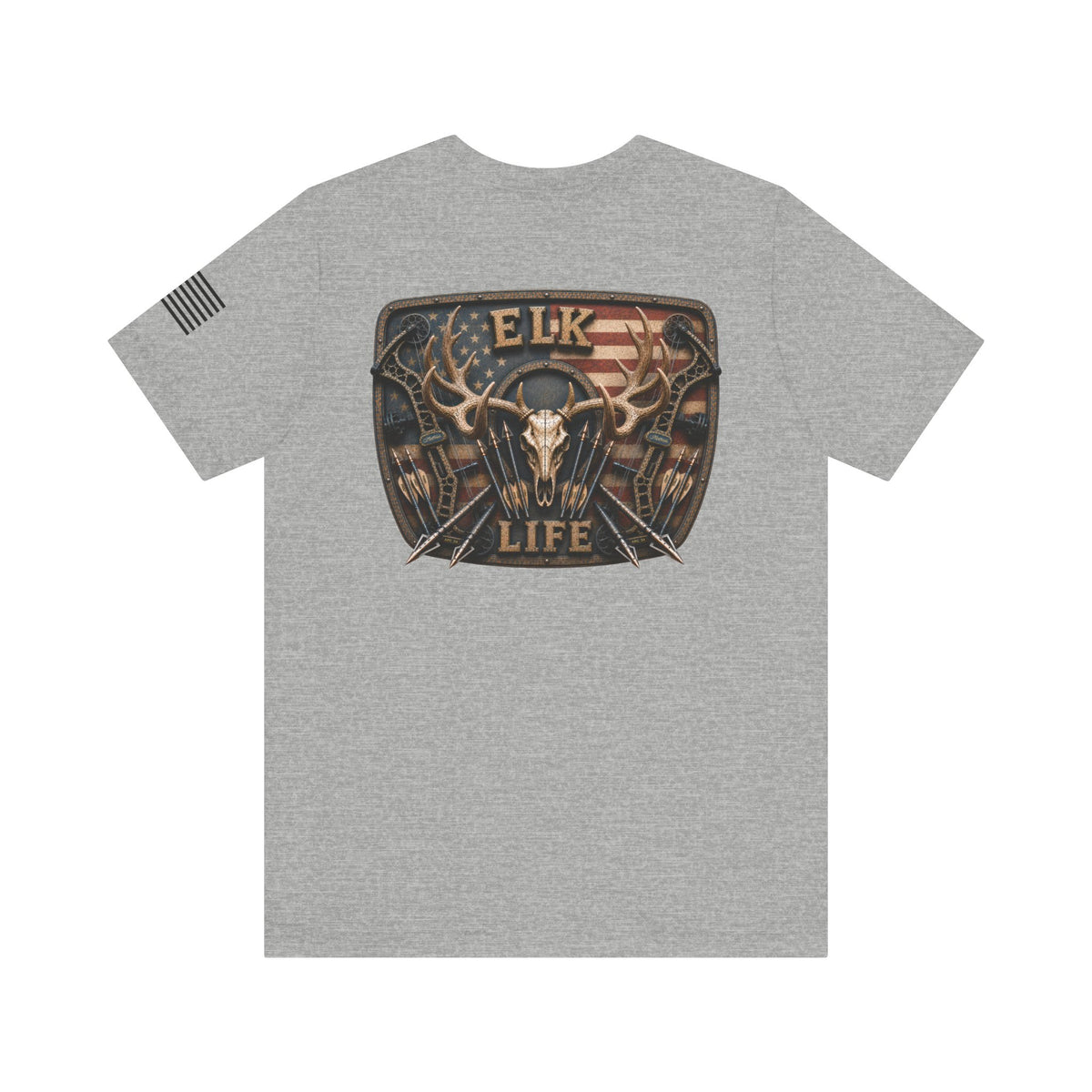Elk Life American Archery Hunting T-Shirt – WRAEVN OUTDOORS Bowhunter Tee