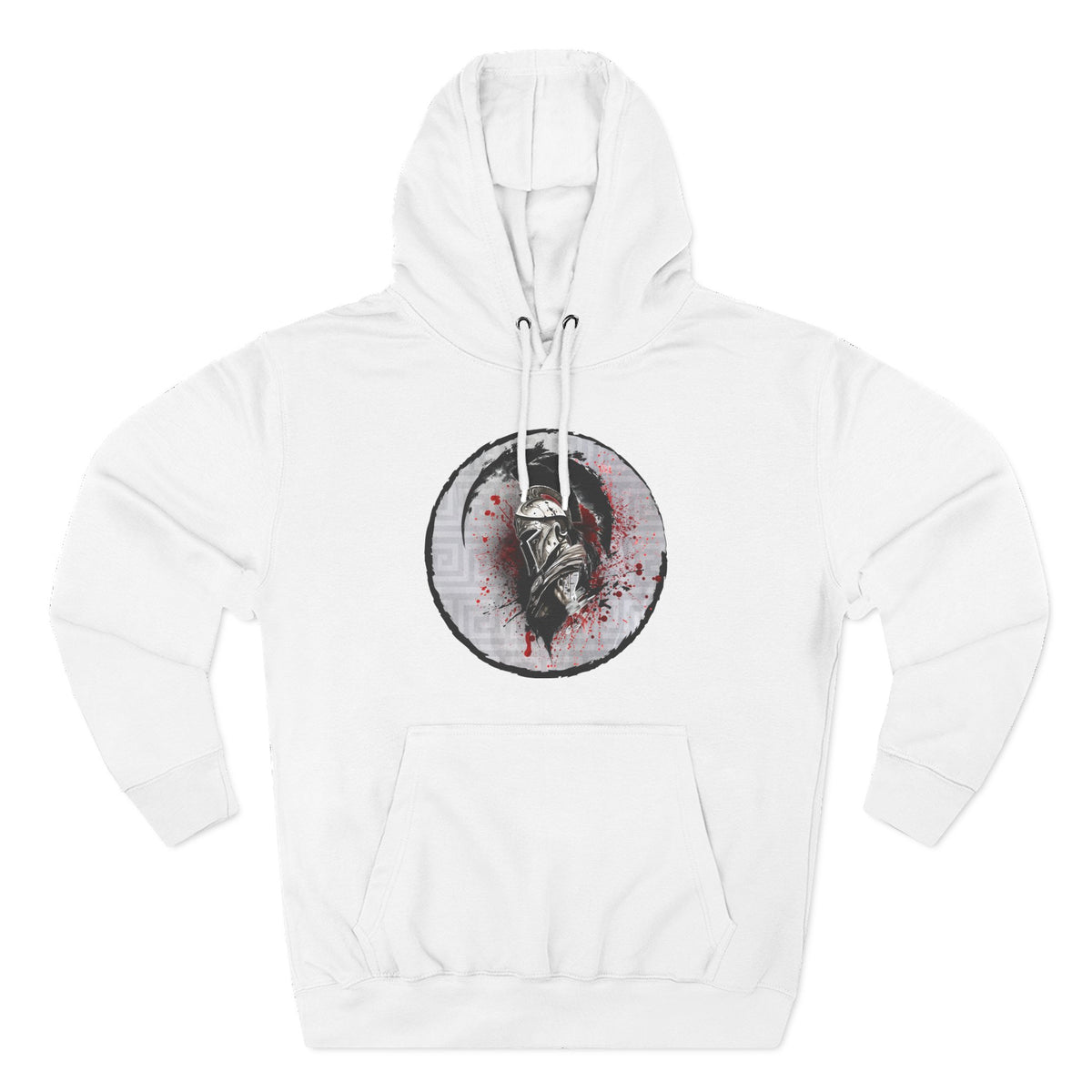 Three-Panel Fleece Hoodie Spartan Warrior
