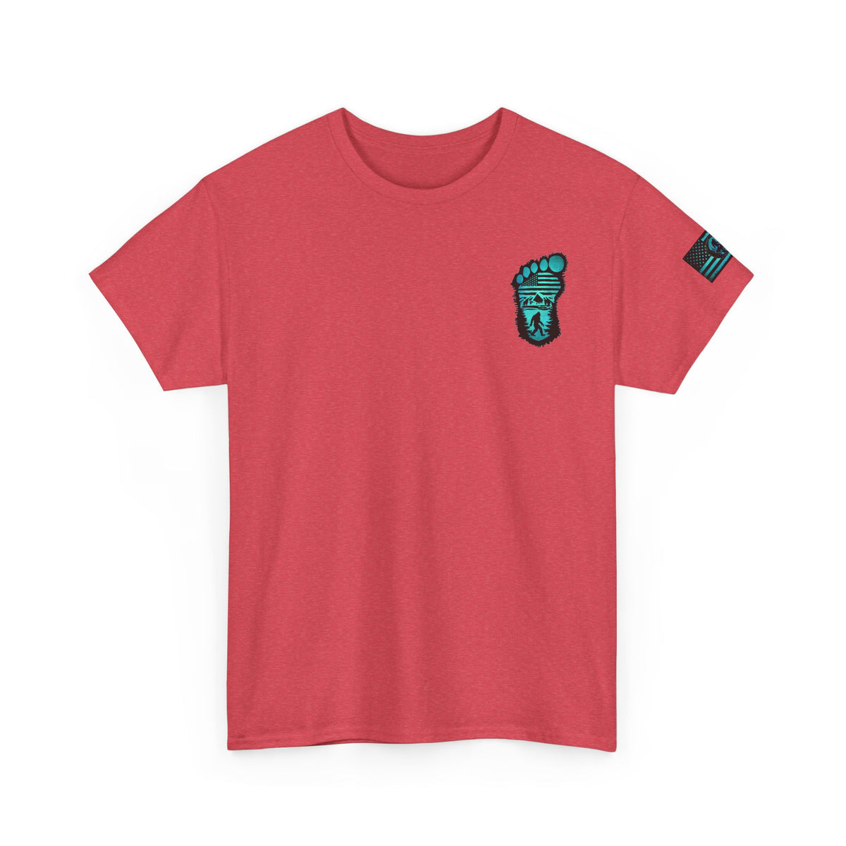 Bigfoot Adventure Unisex Heavy Cotton Tee – Perfect for Outdoorsy Souls, Nature Lovers, Hiking, Camping, Gifts